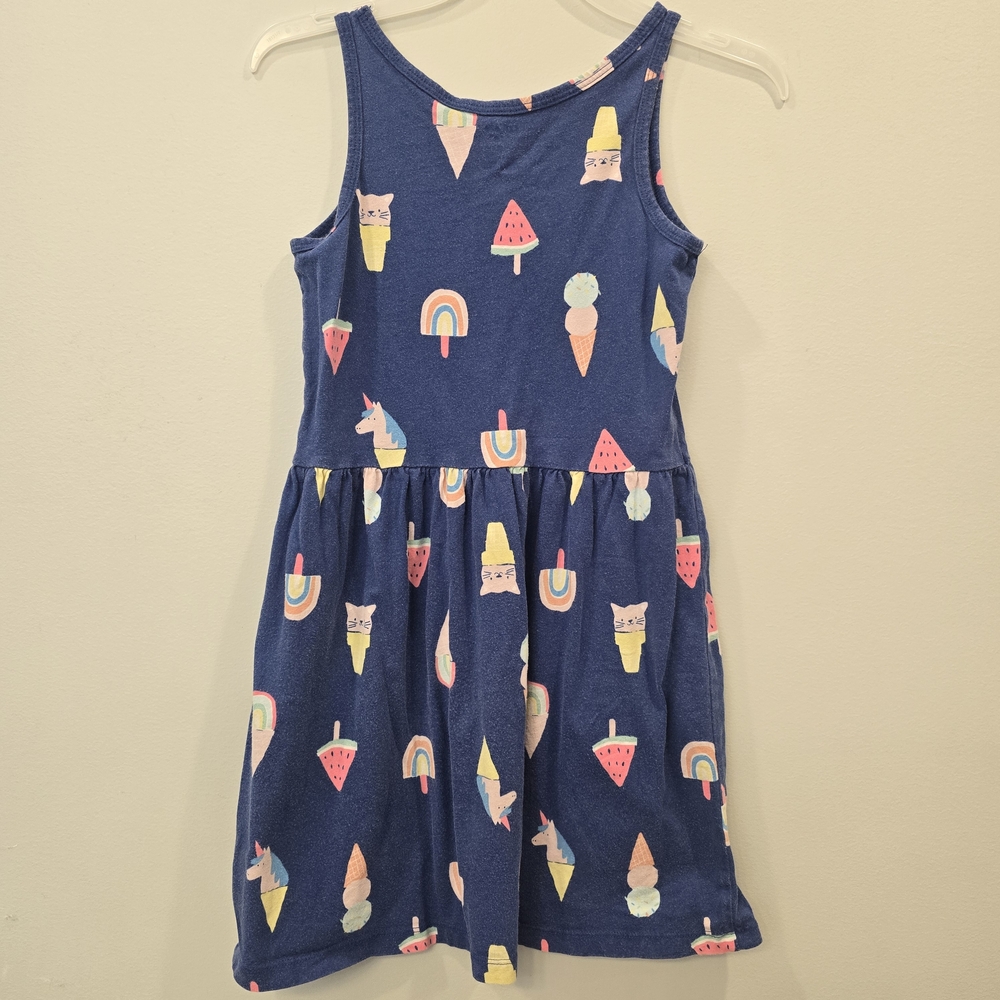 Carter's Blue Dress with Colorful Fun Print